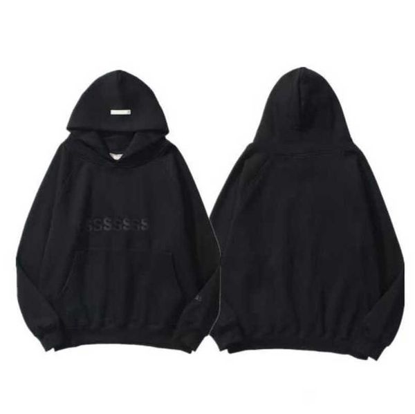 

luxury fashion men's tracksuits sweatshirts letter essss hoodies men women sportswear pants suit hooded sweater casual pullover couple, Black