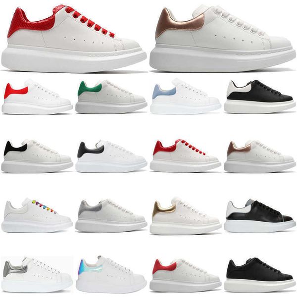 

shoes classic black white platform mcquen womens red gold snakeskin low cut leather flat suede men lady skateboard sneakers 36-44 high