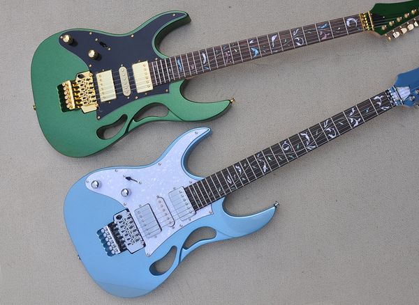

left hand electric guitar with black pickguard rosewood fretboard 24 frets can be customized