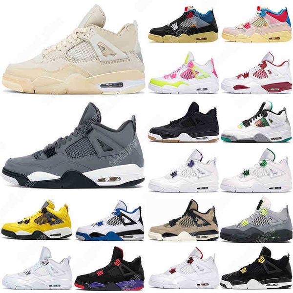 

7-13 dropshipping 4s desert moss basketball shoes for men women 4 university blue #60 taupe haze bred sail court purple mens trainers