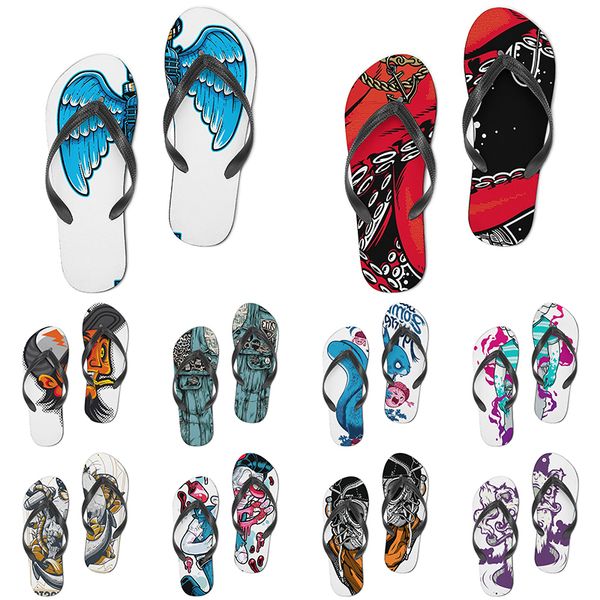 

men women custom slippers cartoon design anime diy word black white blue red purple mens colorful trainer 226