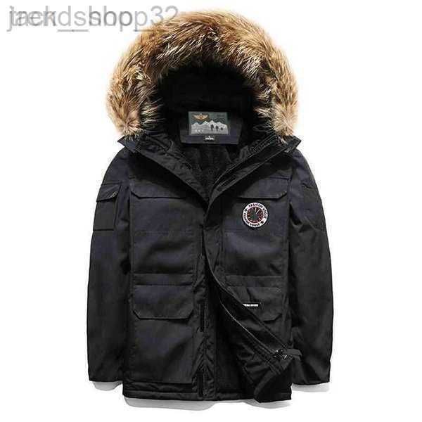 

men's down parkas winter canadian goode jacket cotton padded clothes plush thickened mens womens medium large warm gooses map table par, Black