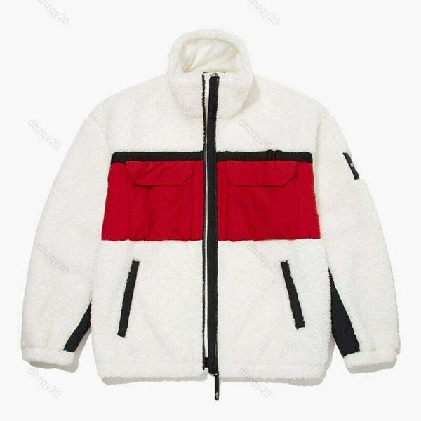 

north fleece jacket designer flannel shirt winter cold resistant warm coat men's women's imitation lamb wool zipper sweatshirt spl, Black;brown