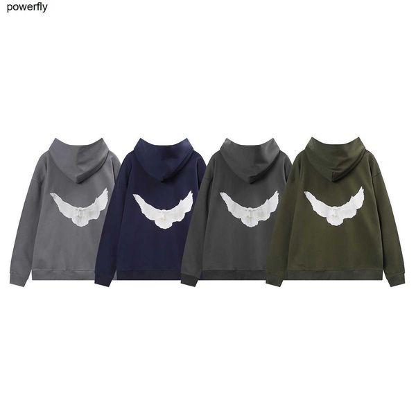 

men's hoodies designer sweatshirts kanyes party peace loose fitting men's women's sweater streetwear hooded, Black