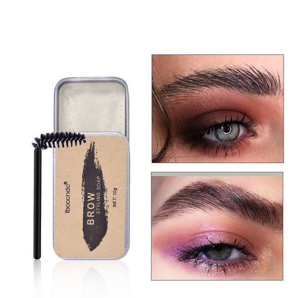 

ibcccndc eyebrow style gel with brush transparent eyebrows soap waterproof natural dense easy to wear make up eye brow