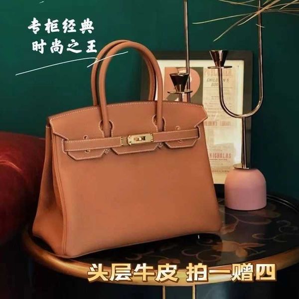 

herme birkin bags leather women's 2022 new fashion advanced sense h family handbag large capacity crossbody kejc ayw