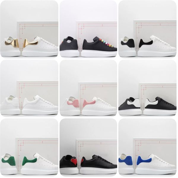 

2023 casual shoes mc oversized velvet suede chaussures espadrilles woman platform womens leather lace up white black mens luxury large shoe