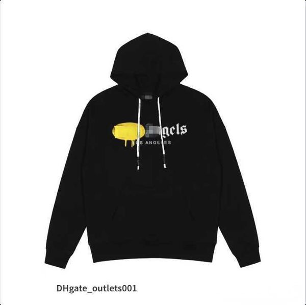 

22s mens womens designers hoodies fashion man long sleeve angels hoodie clothing sweaters hip hop palms clothes sweatshirts size s-xl vg, Black
