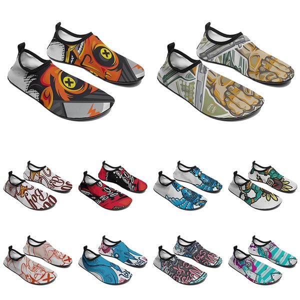 

men women custom water shoes cartoon animal design diy word black white blue red color mens trainer 135