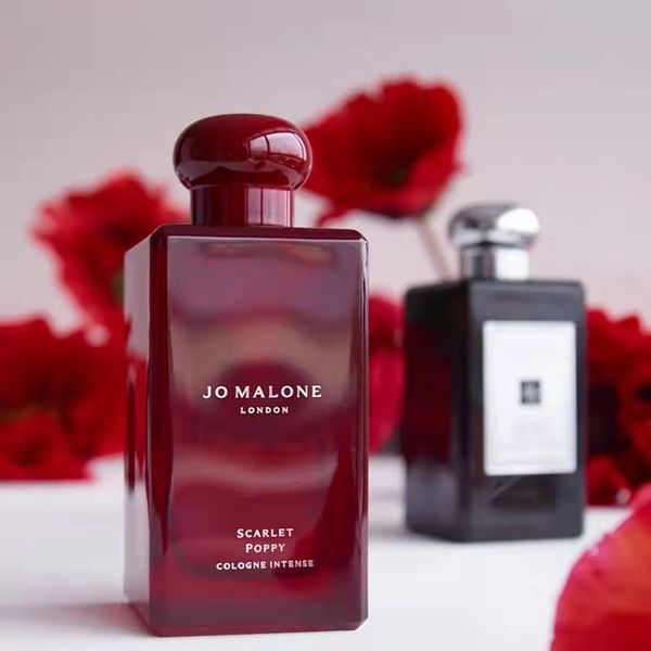 

jo malone perfume scarlet poppy 100ml 3.3oz cologne for women charming smell long time lasting fast ship