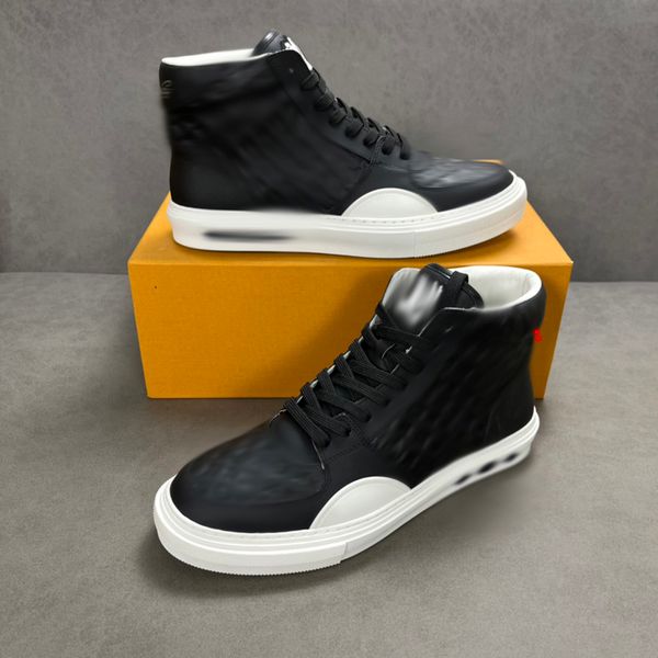 

2023 boots fashion boots booties winter sneakers designer man leather nylon fabric men ankle biker australia size us 6.5-11 -k131, Black