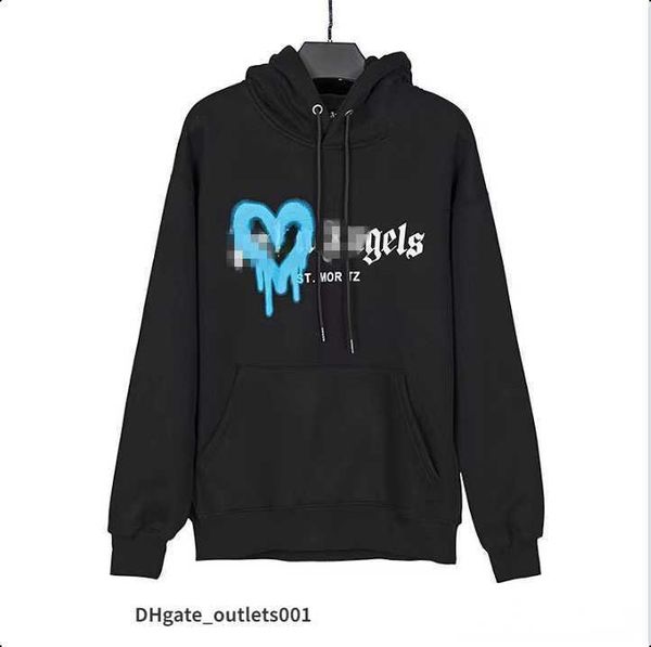 

22s classic mens womens designers hoodies fashion man long sleeve angels hoodie clothing sweaters hip hop palms clothes sweatshirts size s-x, Black