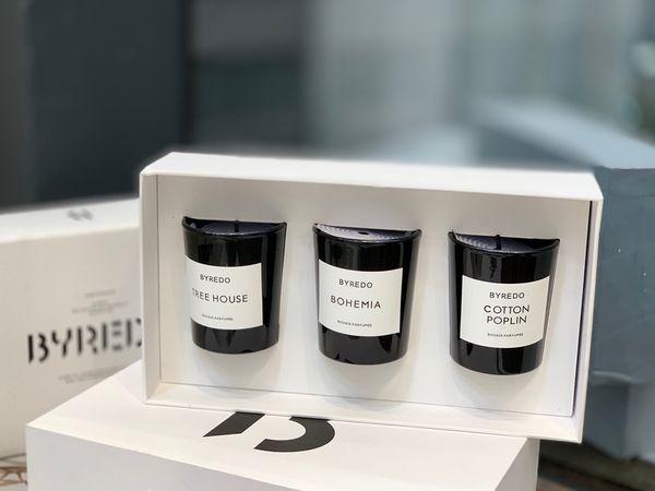 

byredo 2022 incense perfume candle la selection scented candles bougie solid perfumes 70g 3pieces/set men women fragrance fast ship highest