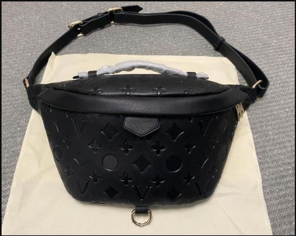 

new bumbag cross body waist bags temperament bumbags fanny pack bum embossing flowers soft leather luxurys bags serial number date code dust