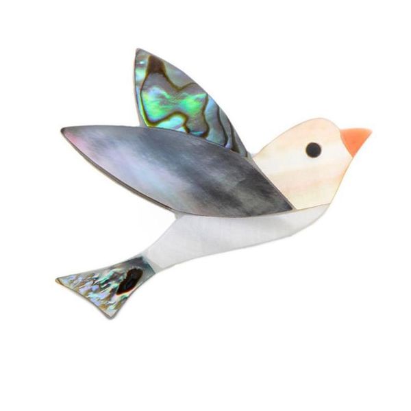 

pins brooches pins brooches sexemara natural shell bird for women girls cute animal pigeon peace banquet badge weddings gift drop d dhz4u, Gray