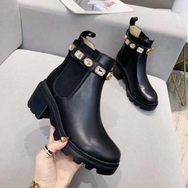 

designer boots paris luxury brand boot genuine leather warm boots ankle booties women short winter full fur fluffy furry sneakers trainers b, Black