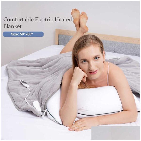 

others apparel heating blanket 110v electric for king size bed heated throw over drop delivery apparel dhxud, Black;white