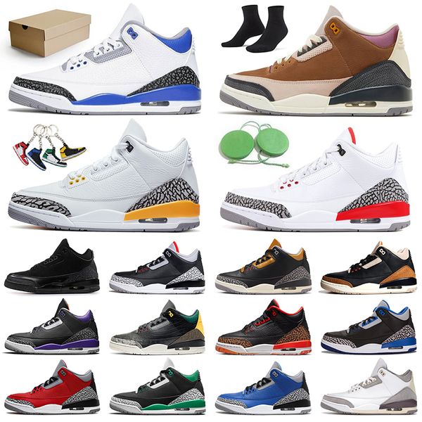 

3 jumpman basketball shoes 3s dark iris 36-47 j3 men women trainers sports sneakers authentic kumquat desert elephant fire red sport blue