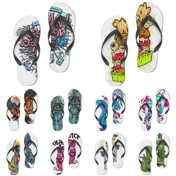 

men women custom slippers cartoon design anime diy word black white blue red purple mens colorful trainer 324