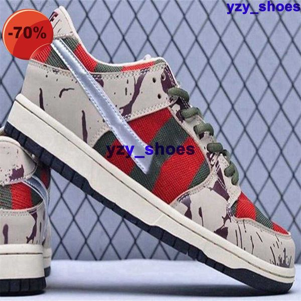 

sb dunks low freddy krueger sneakers trainers size 12 shoes mens women casual us 12 runnings eur 46 dunksb 313170-202 platform us12, Black
