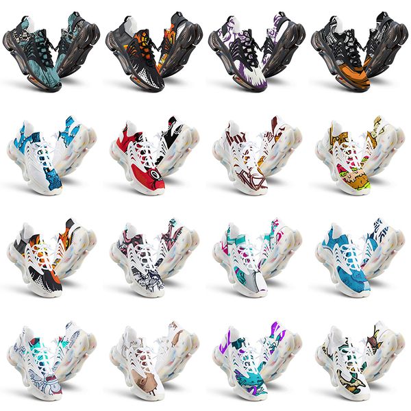 

men running women casual shoes custom artoon animal design diy word black white blue red mens trainer 0311833 s888 s