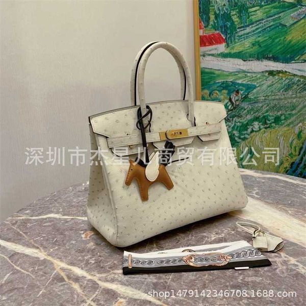 

birkin bags zeng h's pure hand sewn women's portable bk25bk30 south africa kk ostrich skin 3c wool white large ayw
