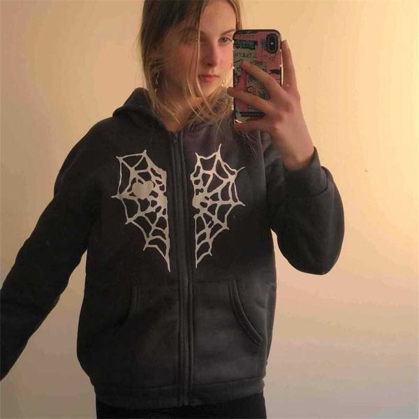 

men's hoodies hip hop street style full zip hoodie skull rhinestone reflective print men women y2k sports jacketh69u, Black