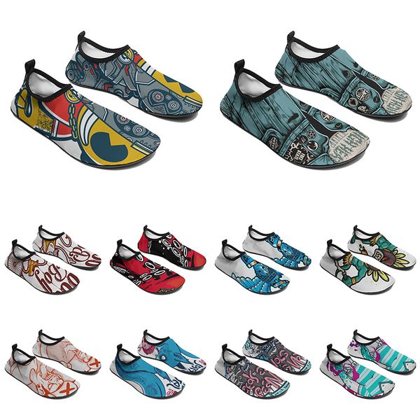 

men women custom water shoes cartoon animal design diy word black white blue red color mens trainer 121