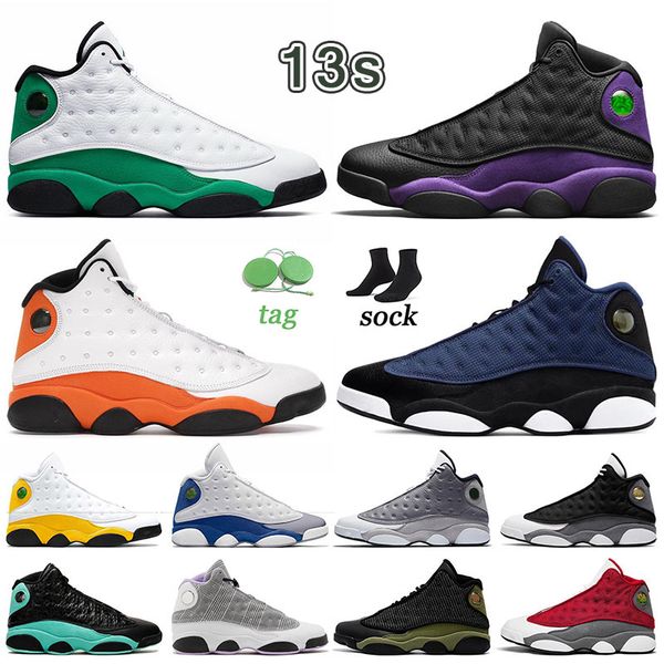 

jumpman 13 13s court purple basketball shoe big siz mens womens pink lucky island green del sol black cat flint red suede sneaker fasshion