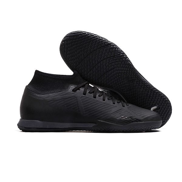 

football boots mens soccer shoes zoom mercurial superfly ix academy ic acc cleats cristiano ronaldo cr7 football boots footwear 1zb6, Black