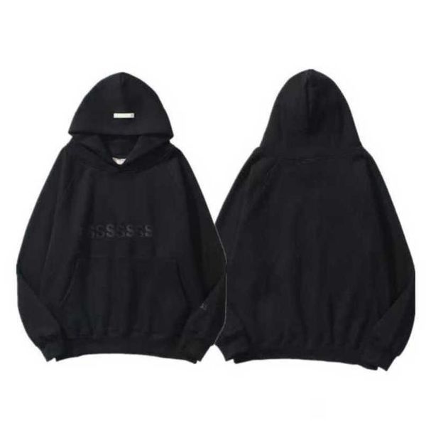 

brand men's luxury tracksuits sweatshirts letter essss hoodies men women sportswear pants suit hooded sweater casual pullover couple h, Black