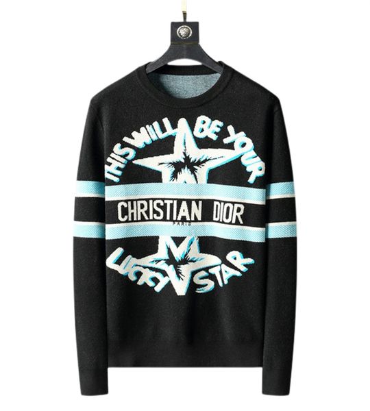 

new men's and women's sweaters luxury fabric style brand casual cotton high craft warm sweater designer clothing latest fashion me, White;black
