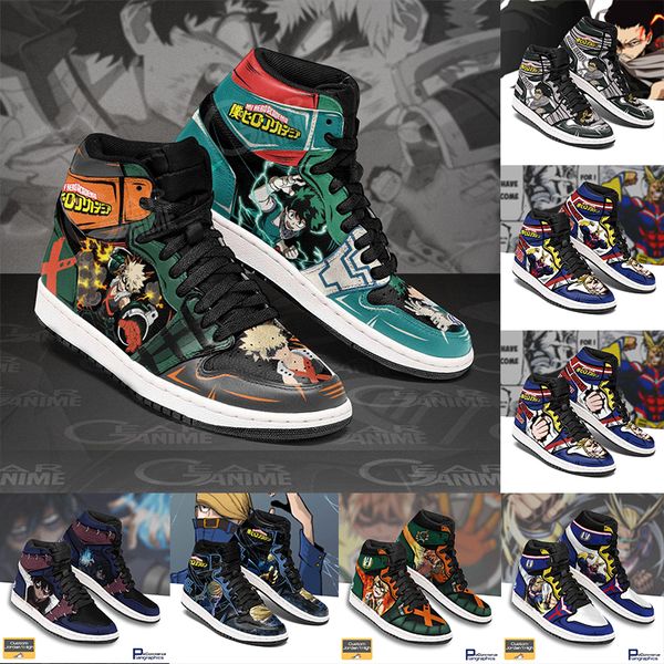 

designer customs shoes diy anime sneakers basketball shoes for men attack giant made women running indoor leisure cartoon design fashion mix