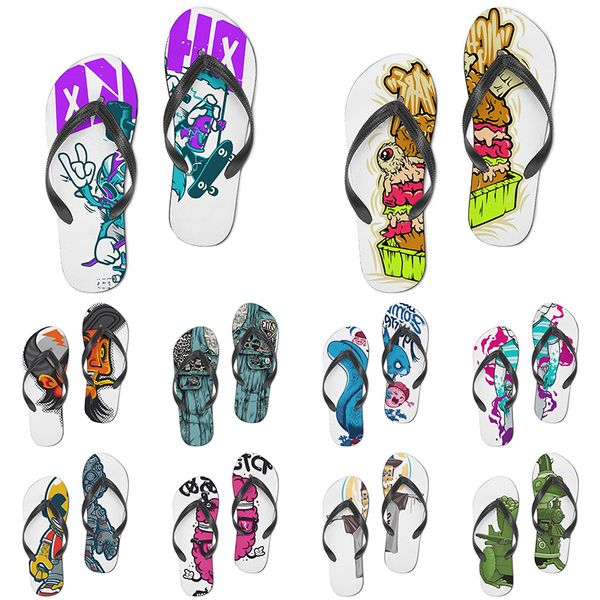 

men women custom slippers cartoon design anime diy word black white blue red purple mens colorful trainer 321