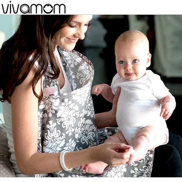 

nursing cover privacy apron cloth 100% cotton breathable muslin for born baby breastfeeding feeding outdoors 221117, White