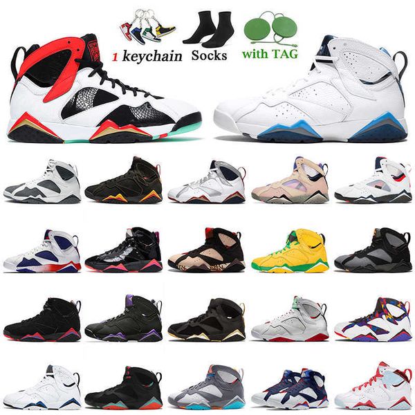 

sport basketball shoes fashion women mens jumpman 7 7s french blue sapphire greater china oregon ducks z mist tinker alternate size, Black