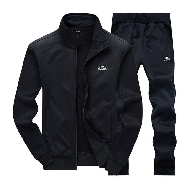 

men s tracksuits men tracksuit casual sets spring autumn mens sportswear running sports suit jacket pant two piece jogger outfit set clothin, Gray