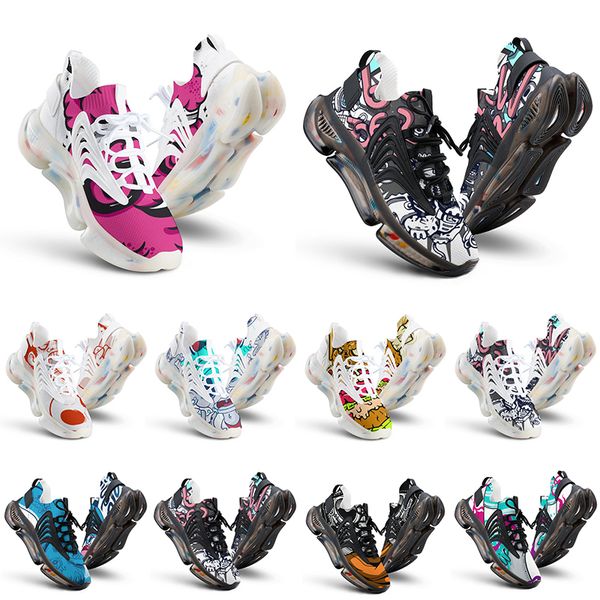 

customs shoes mens running diy multi color black white grey triple reds orange men customized outdoor sport sneaker trainer fashion classic9