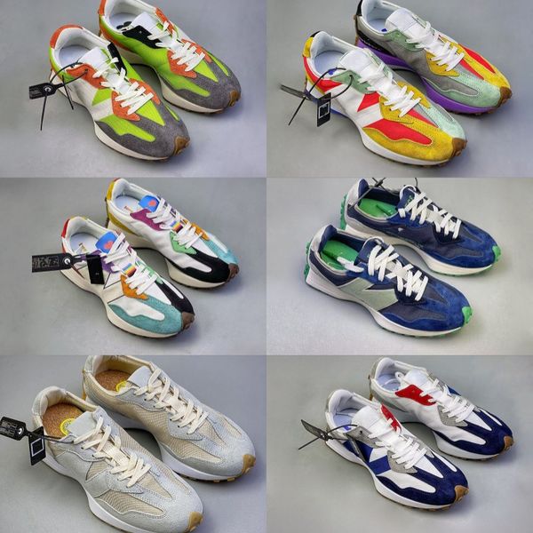 

sports shoes new color yuan zu grey celebration327 men's women's sea salt orange red white yellow black blue big daddy shoes