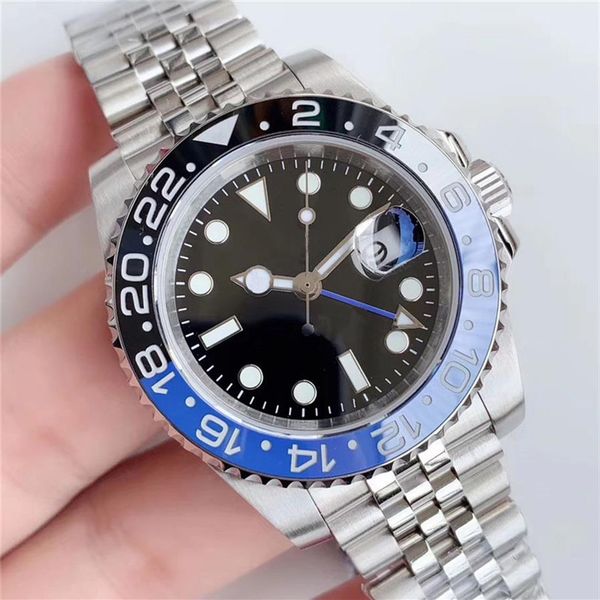 

classic mens watch fully automatic mechanical watches 40mm three-color bezel stainless steel strap montre de luxe wristwatch for m272l, Slivery;brown