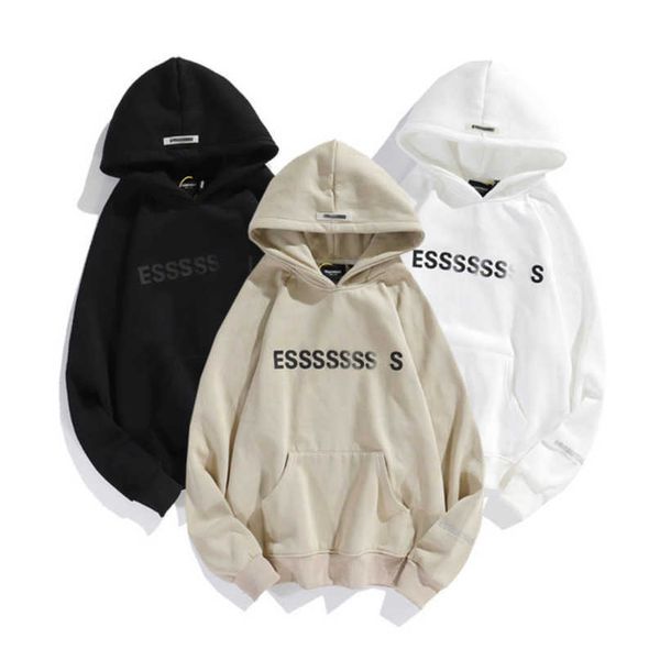 

men's luxury fashion tracksuits sweatshirts letter essss hoodies men women sportswear pants suit hooded sweater casual pullover couple, Black