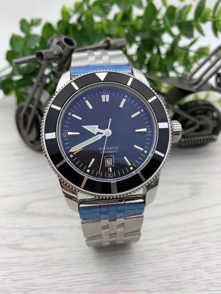 

2022 aaa brietling luxury superocean heritage watch 44 mm b20 steel belt automatic mechanical quartz movement full working men wrist wa cmnx, Slivery;brown