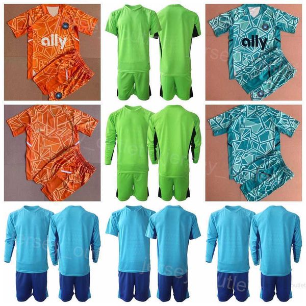 

club team mls gk soccer charlotte fc long sleeve 31 george marks jerseys set goalkeeper 23 pablo sisniega 30 adrian zendejas 1 kristijan kah, Black