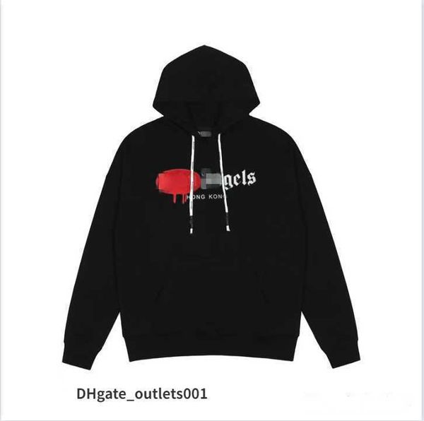 

mens women designer angels palm hoodie sweater sweatshirts streetwear t shirt loose lovers luxury goose canada jackets pa of ow white fog an, Black