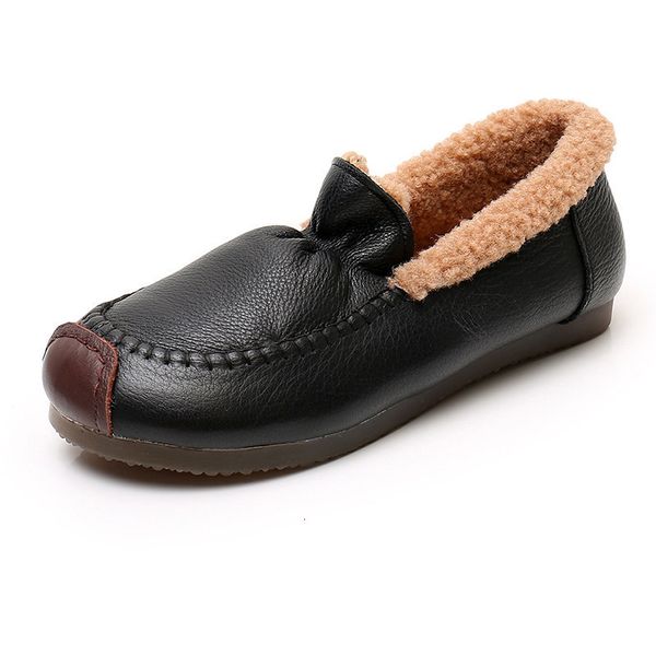 

dress shoes warm women s with beef tendon bottom and cashmere 221118, Black