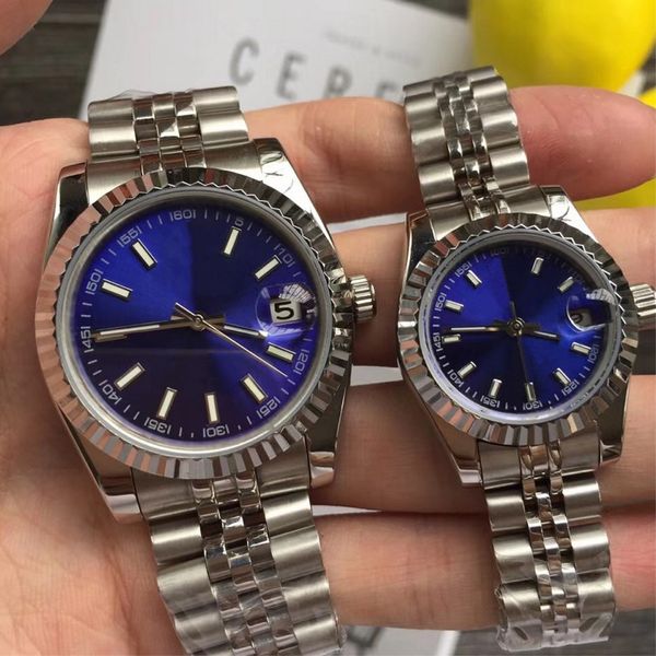 

18 styles luxury watch men women watches blue dial classic automatic movement mechanical 28mm/36mm/41mm fashion mens womens silver datejust, Slivery;brown