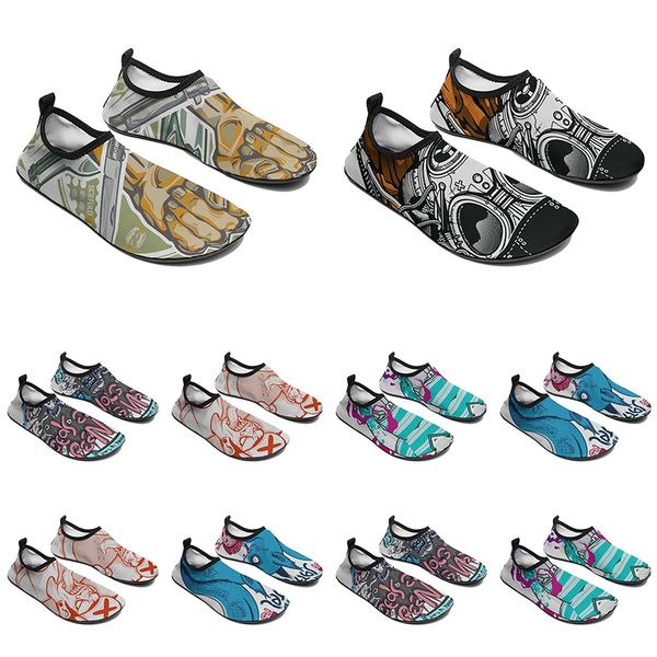 

men women custom water shoes cartoon animal design diy word black white blue red color mens trainer 159