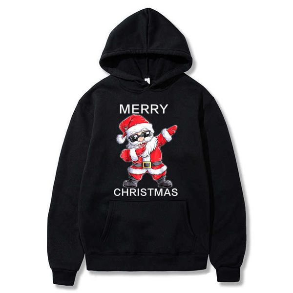 

men's hoodies sweatshirts merry christmas hoodies family hip hop print casual oversized sweatshirt new year clothes vintage men women s, Black