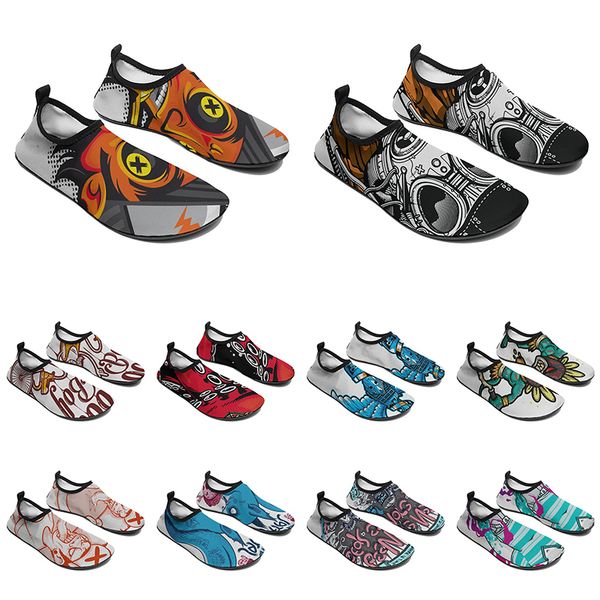 

men women custom water shoes cartoon animal design diy word black white blue red color mens trainer 127