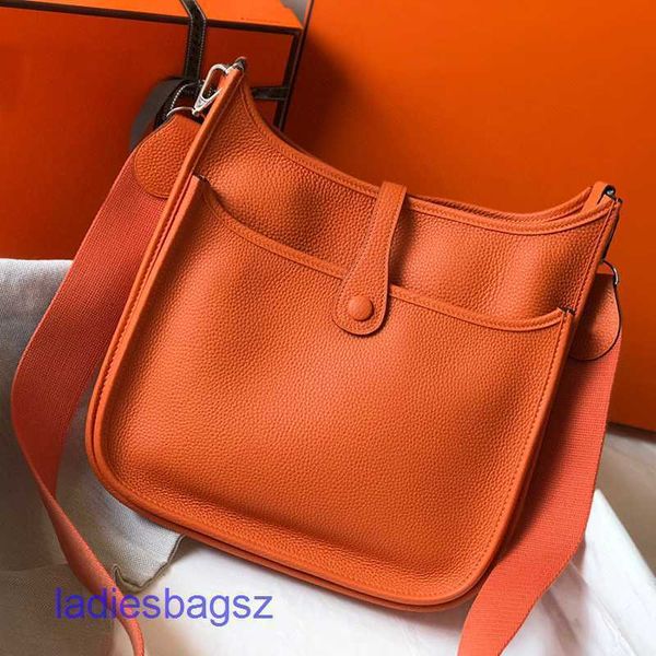 

2022ss herme evlins shoulder bags online store 2022 new classic orange women's crossbody luxury genuine leather handba